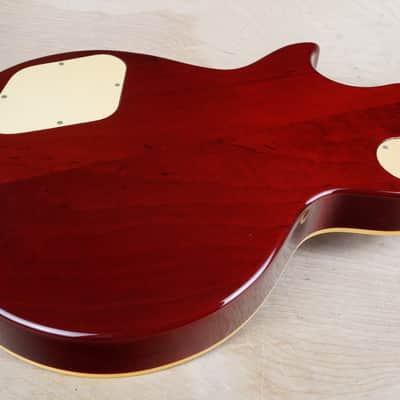 Burny Super Grade RLG-50 2008 Vintage Cherry Sunburst Flametop w/ Bag image 5
