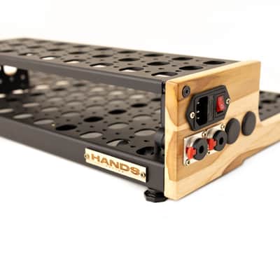 Pedalboard VTX 12x16 with Riser - Natural Teak - Hands Custom image 2