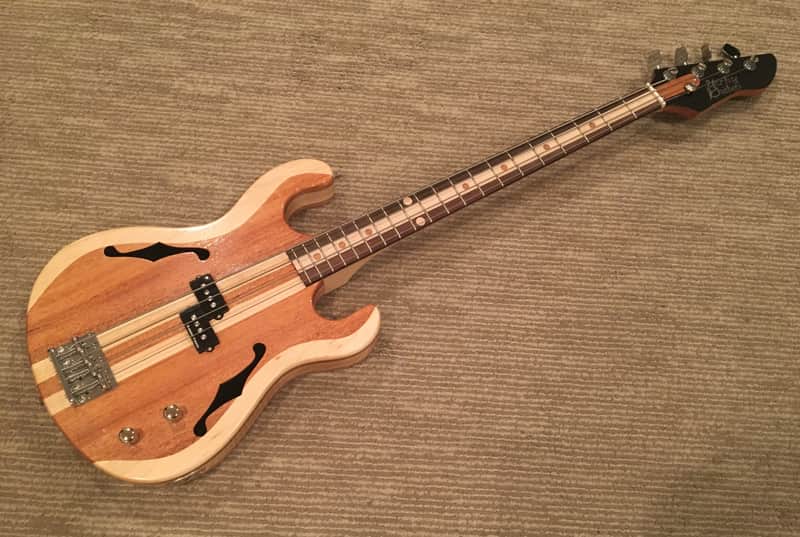 Custom Semi-Hollowbody Bass by Yerby Guitars image 1