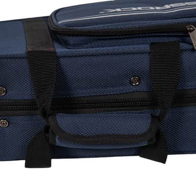 Crossrock Mandolin Foam Case for A & F Style | Lightweight Blue Gig Bag with Plush Interior & Storage (CRP300MAFBL) image 9