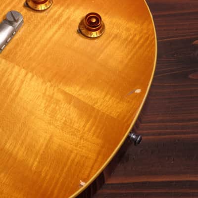 1985 Greco Les Paul Rock Spirits Standard - Honey Burst - Stunning Flame Top image 8