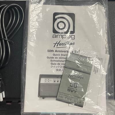 Ampeg Heritage 50th Anniversary SVT 2-Channel 300-Watt Bass Amp Head 2019 - Present - Black image 13