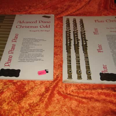 Columbia Publications Christmas Gold Flute and Piano 2 Book Set 65 Pages Vintage from 1975 image 1