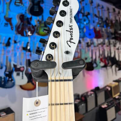 Fender Limited-edition Jack White Triplesonic Acoustasonic Telecaster - Blacktop Arctic White GET PLEK'D! 145 image 10