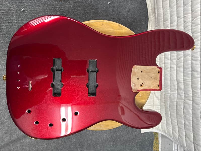 Charvel Pro-Mod San Dimas Bass JJ V Body - Candy Apple Red Metallic image 1