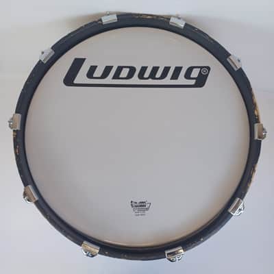 Premier Lite 14x22"Bass Drum 3Ply African Mahogany Vintage Marching/Virgin Shell image 6
