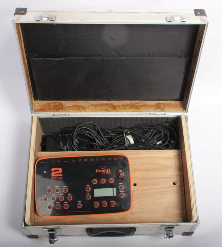 2Box Drum Module Drumit 5 MK1 Electronic Kit Brain + Flight Case & Cables image 1
