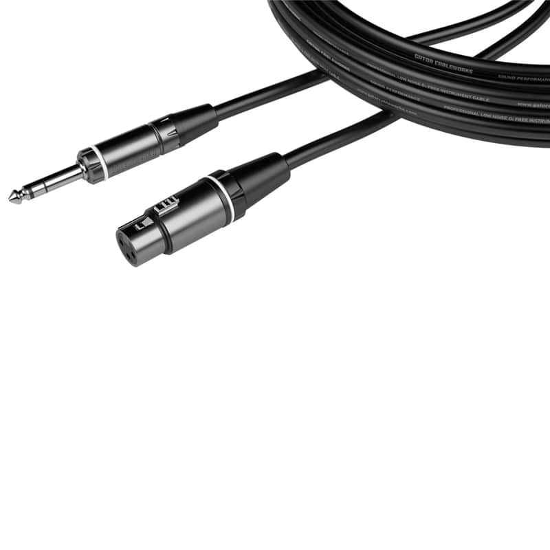 Gator Cableworks Gcwc Xlr 18 Inftrs Cavo Xlr Femmina/Jack Trs Dritto 45 Cm Serie Composer image 1