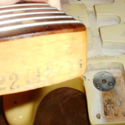 Fender Stratocaster 1971 Olympic White hard tail(rare) with 3-Bolt Neck, Rosewood board  (7 lbs!!)! image 8