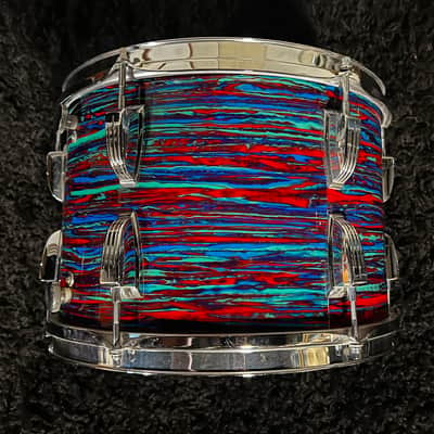Ludwig 3ply Maple 13/16/20 1969 - Psychedelic Red image 3