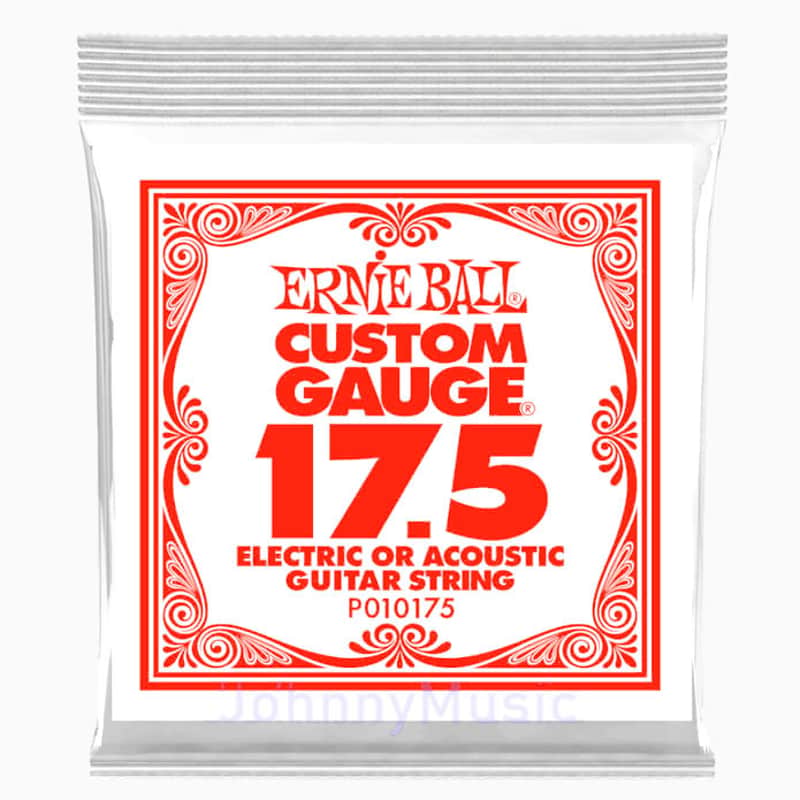 .0175 Custom Gauge Plain Steel String For Electric Or Acoustic Guitar Specially Tempered High Carbon Tin Plated Single - The Slinky Standard! image 1