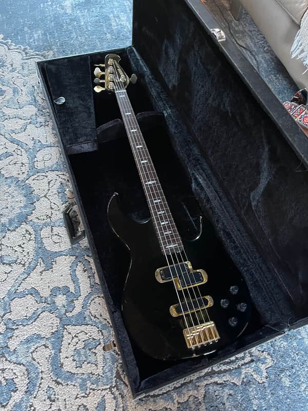 Yamaha BB5000a Fretless Broad Bass V, c 1980, Black Beauty 5 string bass 1980 - Black image 1