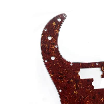 13 Hole P Bass Style Pickguard PB Scratch Plate Bass Pickguard for USA/Mexico Precision P Bass Vintage Tortoise image 3