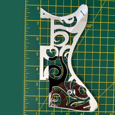 Gibson, Epiphone Les Paul Custom Custom Pickguards Scratchplates Mirror Gold or Chrome Acrylic image 7