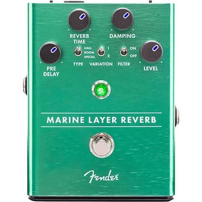 Fender  Marine Layer Reverb Effects Pedal 2024 - Green image 1