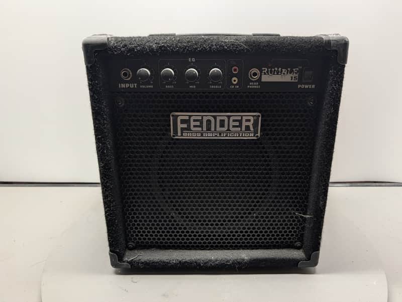 Fender Rumble 15 Bass Combo Amplifier Vintage Practice Amp Guitar Audio image 1