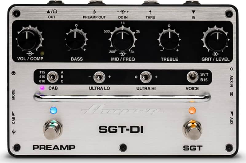 Ampeg SGT-DI DI/Preamp Bass Effects Pedal image 1