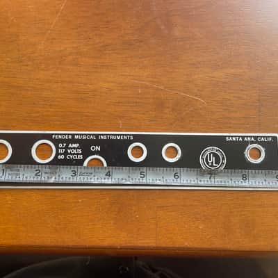 Fender Princeton Backplate Non Reverb image 5