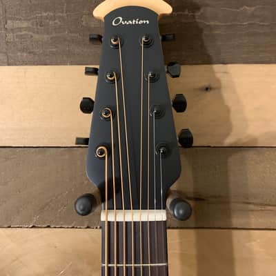 Ovation 1788TX-5 Elite 8 string Mid Bowl Black Acoustic Electric Guitar w/ Case image 2