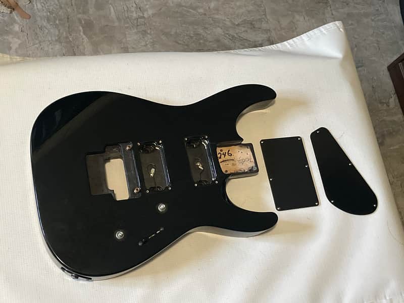 2000's Made in Japan Jackson DK2M Dinky Black Guitar Body Floyd Ready image 1