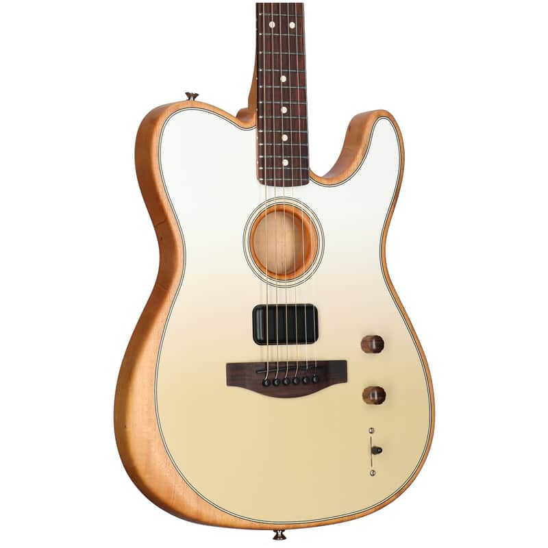 Fender FINNEAS Acoustasonic Player Telecaster, Cappuccino, with Gig Bag, Open Box (Very Good)