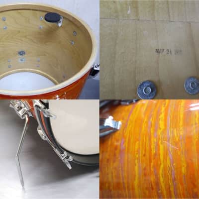 Vintage Ludwig 60s ModOrange 22 13 16 image 7