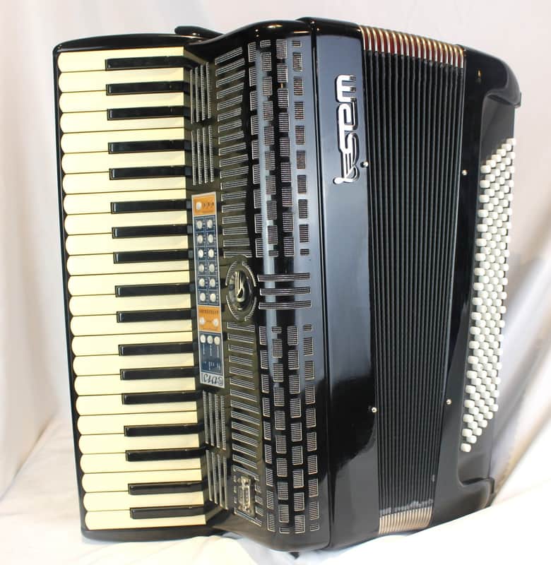 5966 - Black SEM Ciao Wireless Midi Piano Accordion Reedless Digital -  Accordion Only image 1