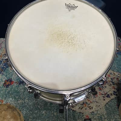 Rogers -1960s Dyna-Sonic 10x14" Marching Snare Drum, White Marine Pearl image 16