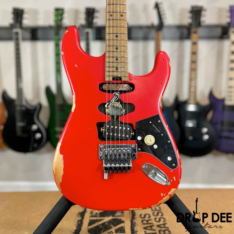 EVH Frankenstein Relic Series Electric Guitar w/ Bag - Red image 1