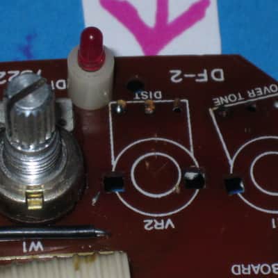 one used vintage genuine Boss DIST (VR2) pot potentiometer from for DF2 pedal DF-2, M250k A, 1980'S image 3