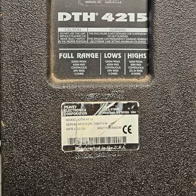 Peavey DTH 4215 Minimum-Profile Loudspeaker - Black | Reverb