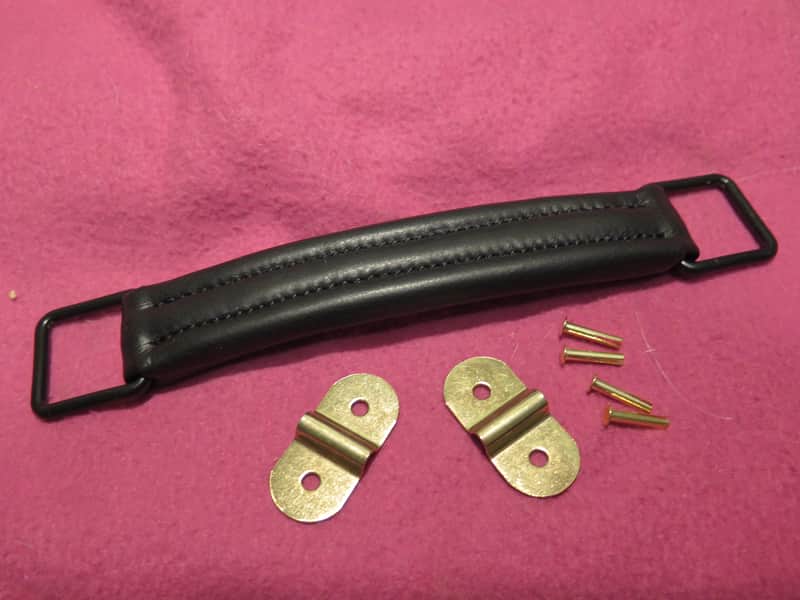 NOS leather guitar case handle for Hiscox Calton mark leaf skb gator crossrock flight case image 1