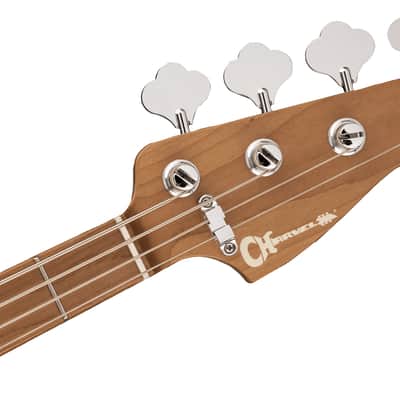 Charvel Pro-Mod Bass San Dimas PJ IV Caramelized Maple Metallic Black image 5