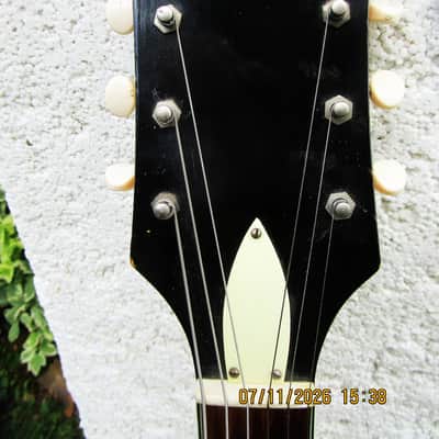 Harmony H-71 Meteor Guitar, 1960's, Blond, Dearmond Pu's, Waverly Tuners image 3
