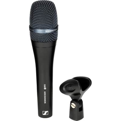 Liquid Audio - Sennheiser E 965 Condenser Handheld Vocal Microphone Bundle w/Pig Hog PHM10 8mm Mic Cable Polishing Cloth image 6
