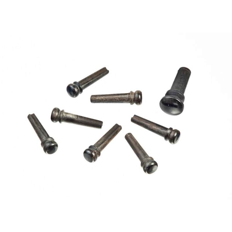 Planet Waves PWPS1 Ebony Bridge Pins w/ End Pin Set image 1