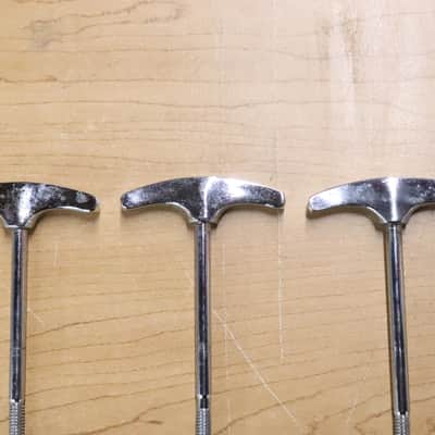 Ludwig USA 4 1/8" Chrome T Rods 5pk Vintage 1960's -70's image 8