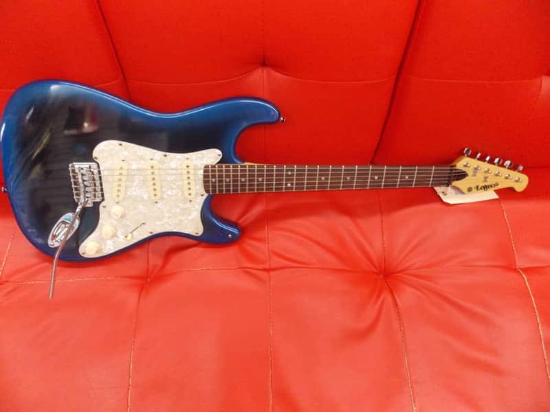 Lotus Strat Copy Electric Guitar Blue Burst image 1