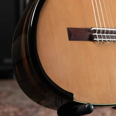 Jose Marques Doubletop Classical Acoustic Guitar - Exotic Ebony, Cedar Top with Hardshell Case image 10