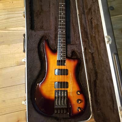 1991 Philip Kubicki Factor Bass Sunburst 4 String Electric Bass Alder Ebony image 1