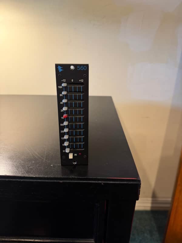 API 560 500 Series 10-Band Graphic Equalizer Module 2004 - Present - Black image 1