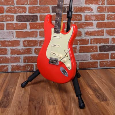 Fender Pre CBS Slab Board Stratocaster Fiesta Red 1960 w/OHSC (Refin/Refret) image 5