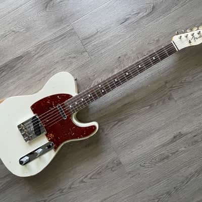 Fender Custom Shop Limited Edition '64 Telecaster (2024) Electric Guitar, Relic Aged Olympic White. ALL Documentation, MINT image 5