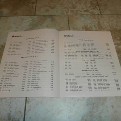 Vintage 1970 Gretsch Guitars & Amplifiers Price List! Rare, Original Case Candy, Paperwork! image 2