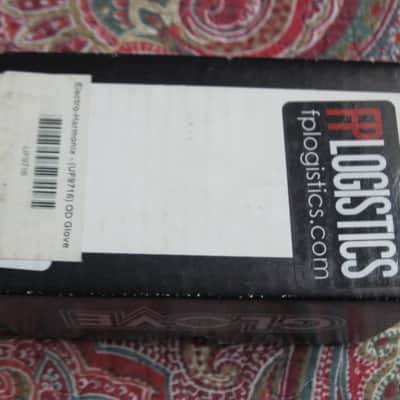 lightly handled Electro-Harmonix EMPTY CARDBOARD BOX and original Owner's Manual ONLY for OD Glove Overdrive (NO pedal, NO warranty / registration paperwork) 2010s - BOX: cardboard - OUTER AREAS: gray // GRAPHIC: black & white, also purple & white image 9