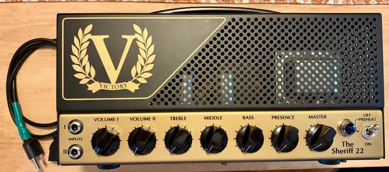 Victory Amps Sheriff 22 Compact Series 2-Channel 22-Watt Guitar Amp Head 2010s - Black/Gold image 1