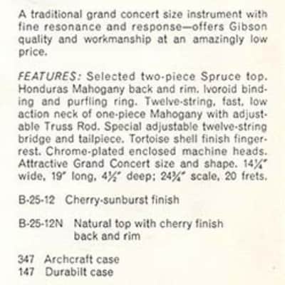 Gibson B25-12 1966 - Natural image 21