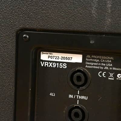 JBL VRX915S 15" Bass Reflex Subwoofer CG01Z2H image 8