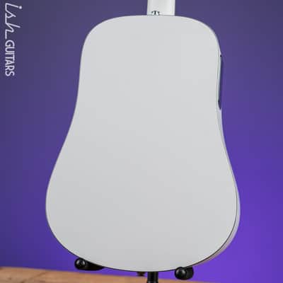 Lava Music Blue Lava Touch Smart Acoustic Guitar Sail White w/ Lite Bag Demo image 8