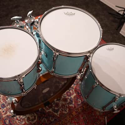 Yamaha Recording Custom 22" 10" 12" 16" Drum Kit Surf Green / RBB2216 / RBP6F3 SFG image 7